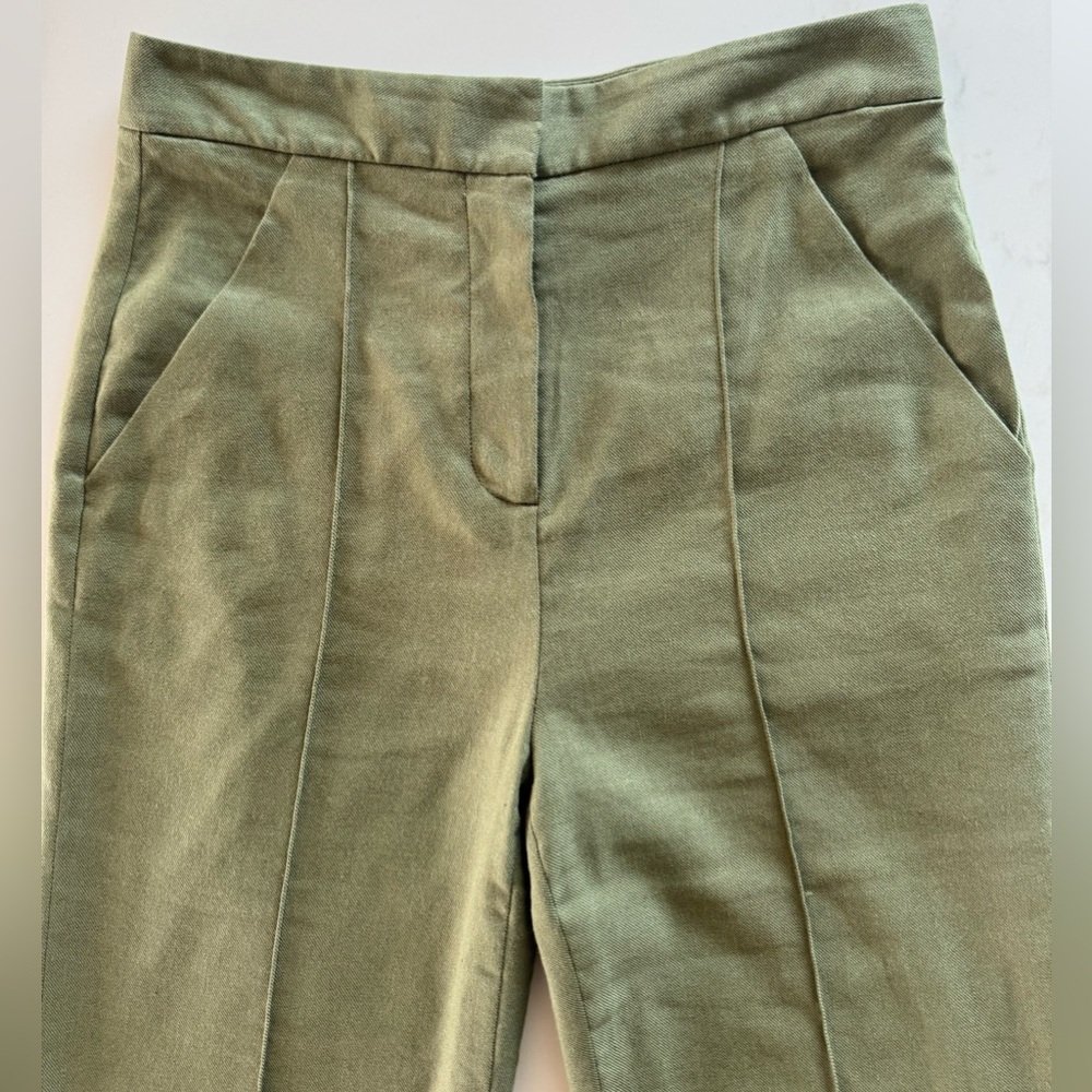 Veronica Beard Noda Linen Straight Leg Trousers size 2 - Picture 5 of 13